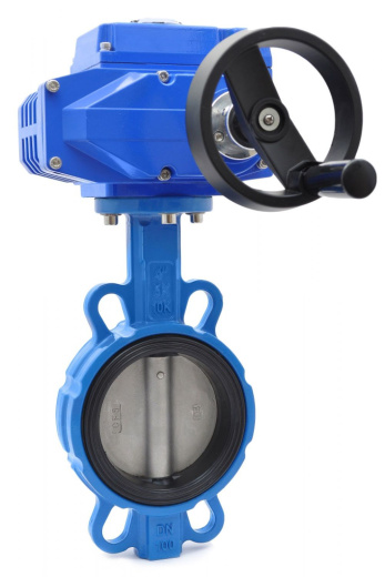 затвор дисковый с электропривдом q 230в диск чугун фото