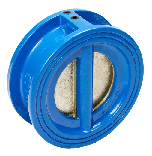 клапан обратный двустворчатый диск чугун фото